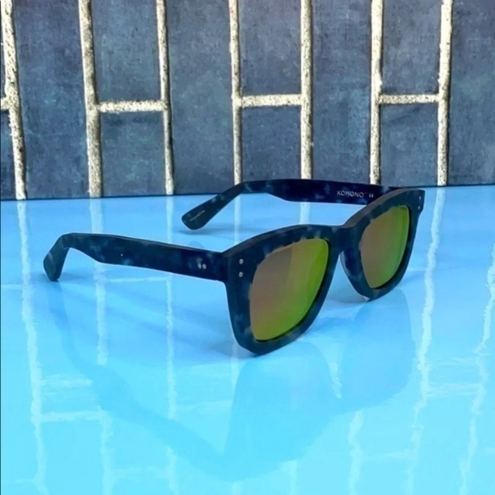 KOMONO men's Allen Black/Blue New Sunglasses